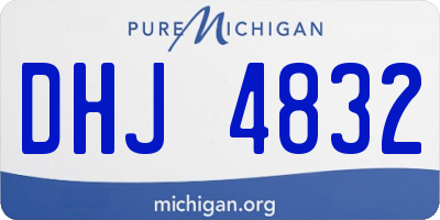 MI license plate DHJ4832