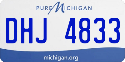 MI license plate DHJ4833