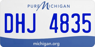 MI license plate DHJ4835