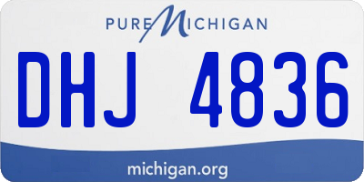 MI license plate DHJ4836