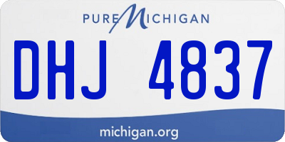 MI license plate DHJ4837