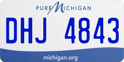 MI license plate DHJ4843