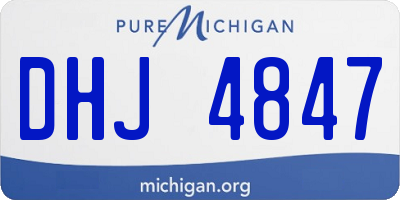 MI license plate DHJ4847