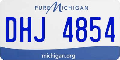 MI license plate DHJ4854