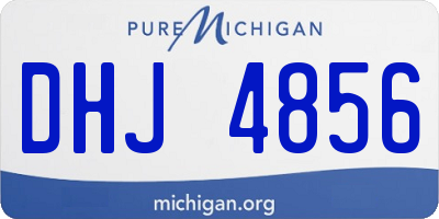 MI license plate DHJ4856