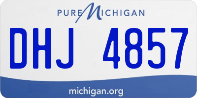 MI license plate DHJ4857