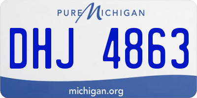 MI license plate DHJ4863