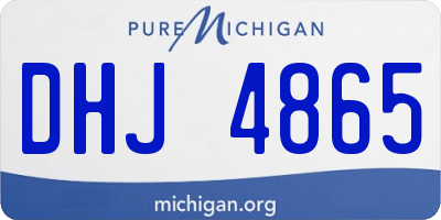 MI license plate DHJ4865