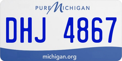 MI license plate DHJ4867