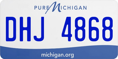 MI license plate DHJ4868