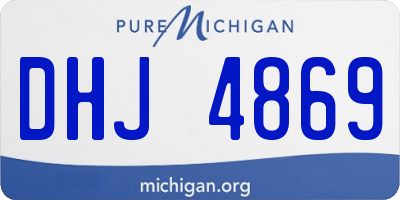 MI license plate DHJ4869