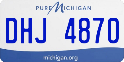 MI license plate DHJ4870