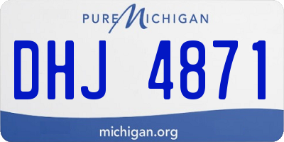 MI license plate DHJ4871