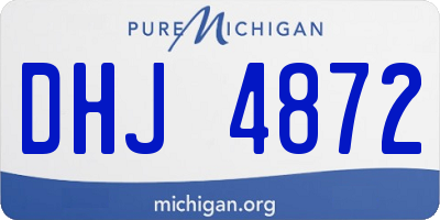 MI license plate DHJ4872