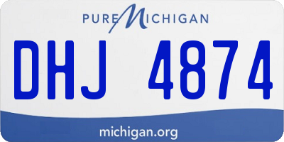 MI license plate DHJ4874
