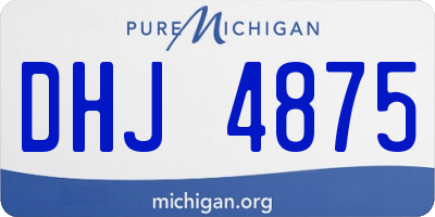 MI license plate DHJ4875
