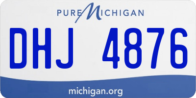 MI license plate DHJ4876