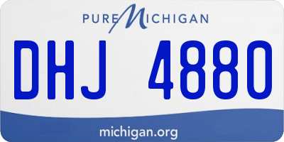 MI license plate DHJ4880