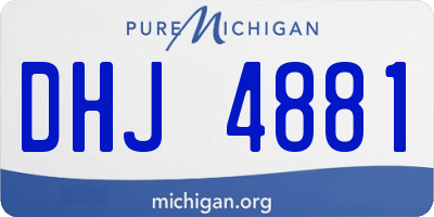 MI license plate DHJ4881