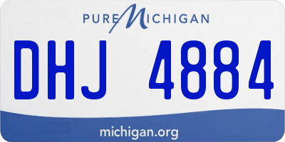 MI license plate DHJ4884
