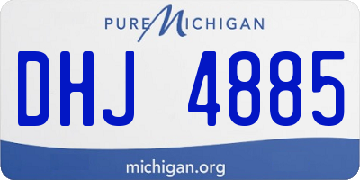 MI license plate DHJ4885