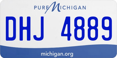 MI license plate DHJ4889
