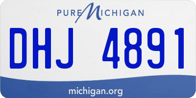 MI license plate DHJ4891