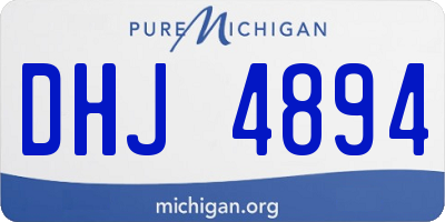 MI license plate DHJ4894