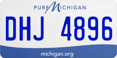 MI license plate DHJ4896
