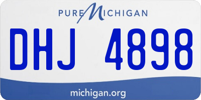 MI license plate DHJ4898