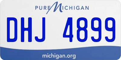 MI license plate DHJ4899