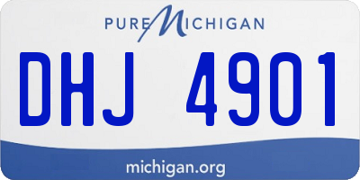MI license plate DHJ4901