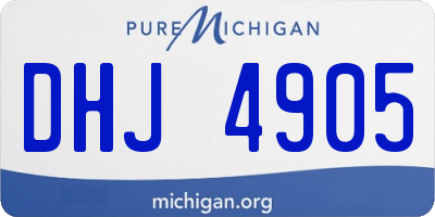 MI license plate DHJ4905
