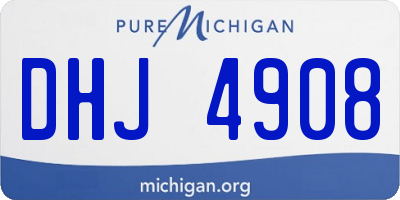 MI license plate DHJ4908