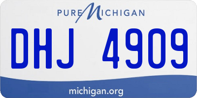 MI license plate DHJ4909