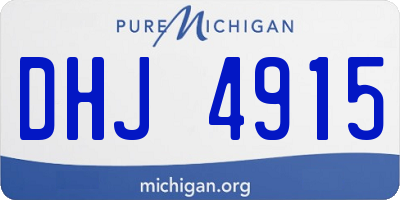MI license plate DHJ4915