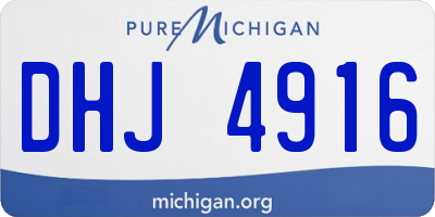 MI license plate DHJ4916