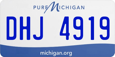 MI license plate DHJ4919
