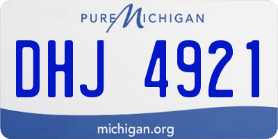 MI license plate DHJ4921
