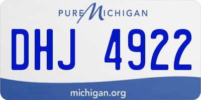 MI license plate DHJ4922