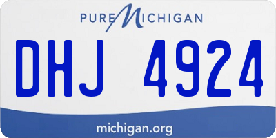 MI license plate DHJ4924