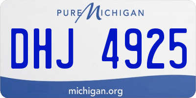 MI license plate DHJ4925