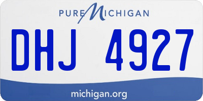 MI license plate DHJ4927