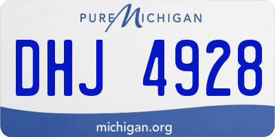 MI license plate DHJ4928