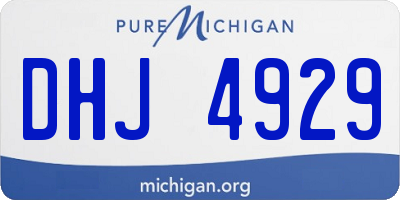 MI license plate DHJ4929