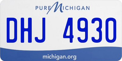 MI license plate DHJ4930