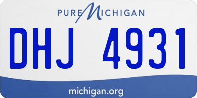 MI license plate DHJ4931