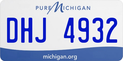 MI license plate DHJ4932