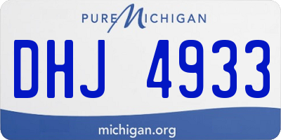 MI license plate DHJ4933