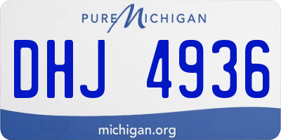 MI license plate DHJ4936